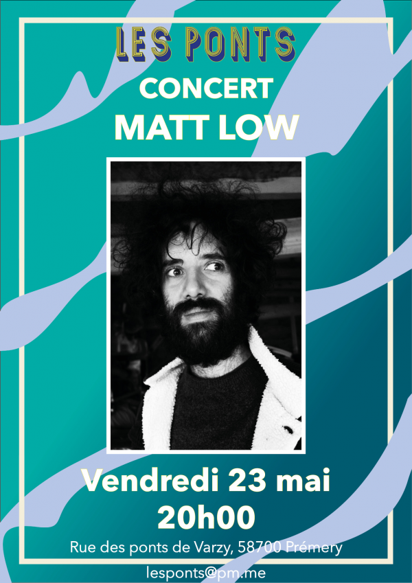 Portrait de l'artiste sur fond vert et bleu