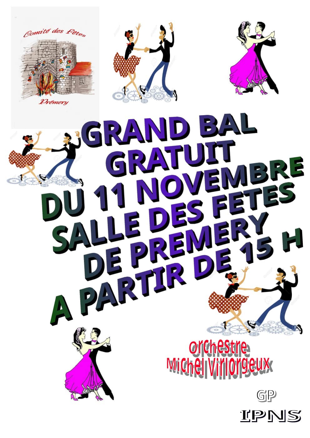 Affiche du bal du 11 Novembre