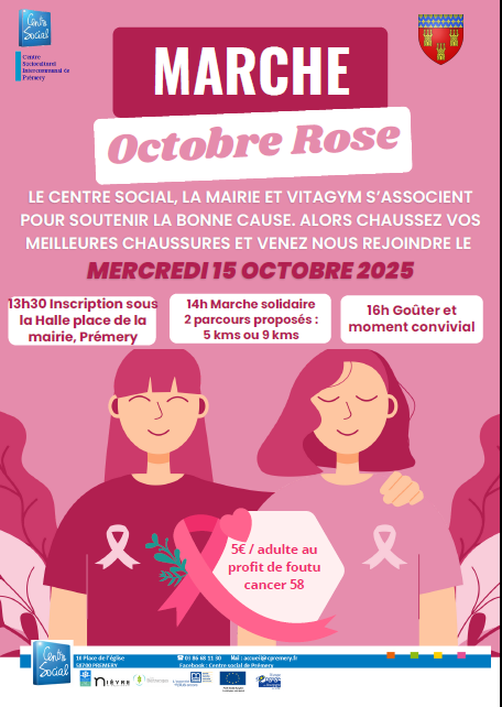 affiche de l'événement sur fond rose