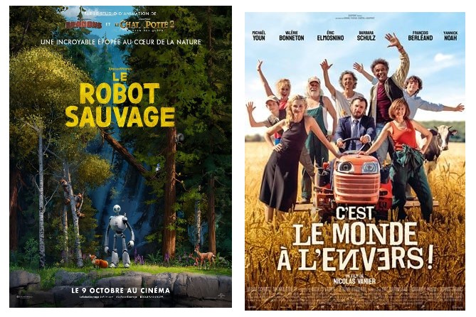 Affcihe des 2 films proposés